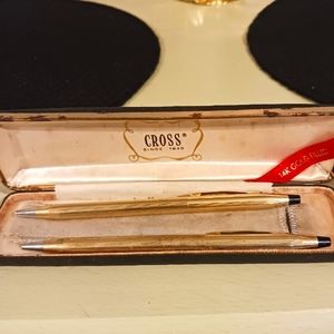 Vintage 14K Gold Filled Cross Pen Set